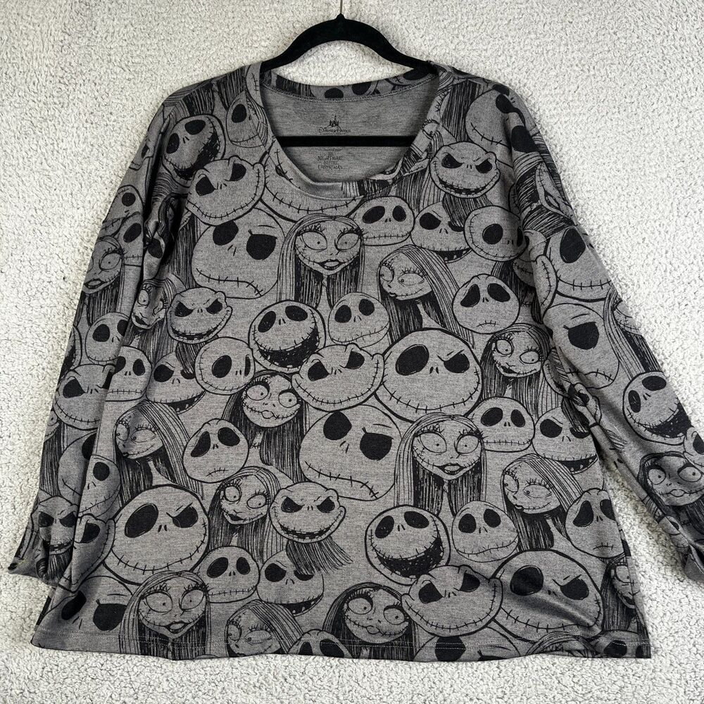 DISNEY PARKS Nightmare Before Christmas Top Women S Jack Sally All Over Print